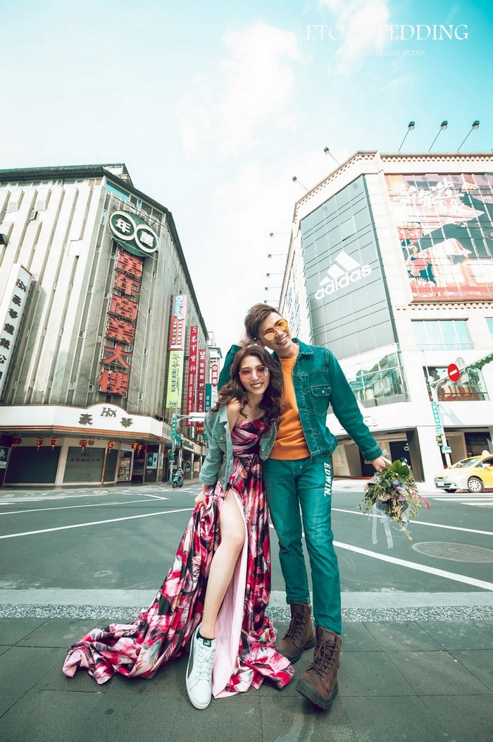 街拍婚紗照,婚紗照風格,婚紗攝影,拍婚紗